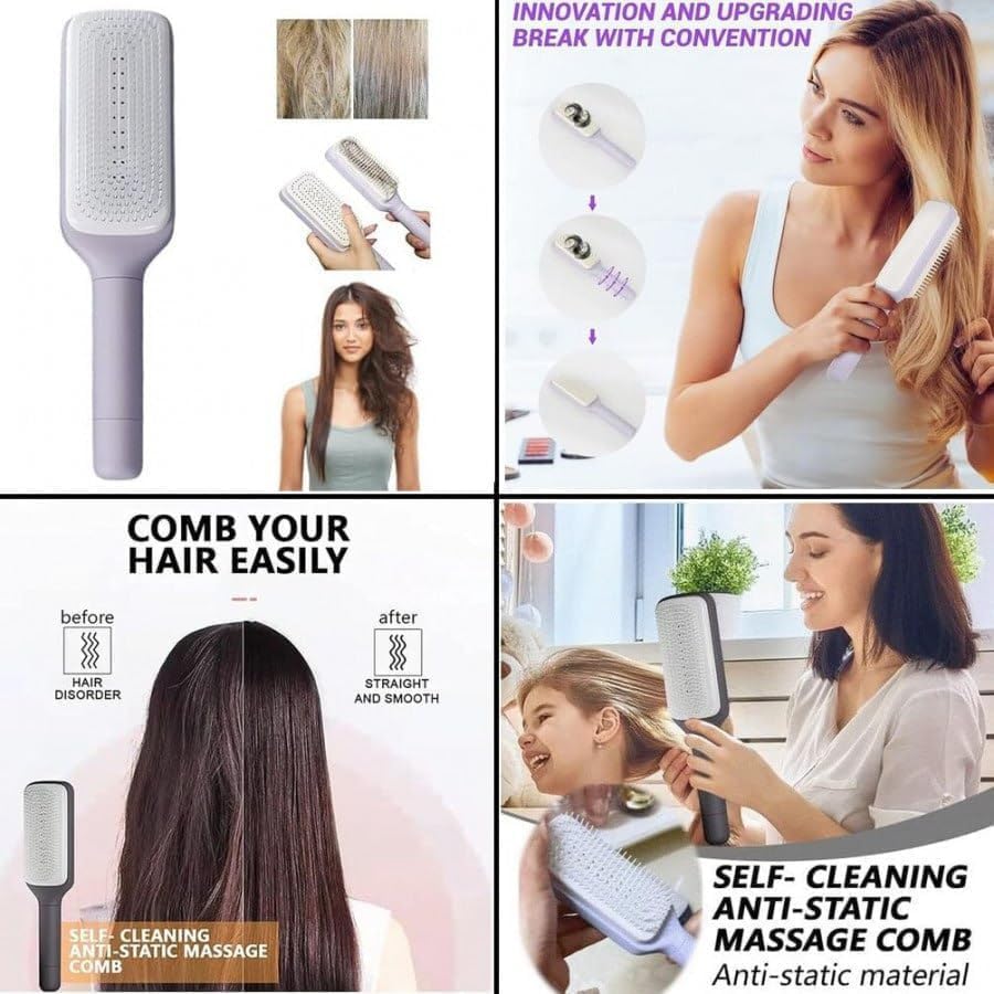 Self-cleaning Anti-static Massage Comb