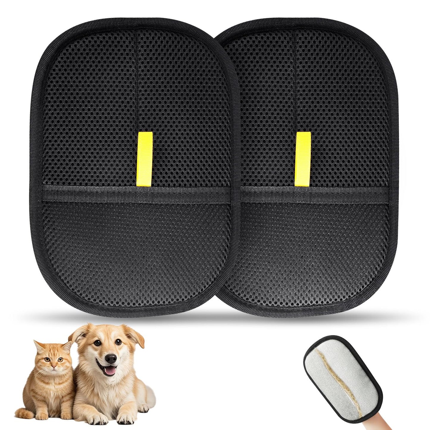 Pet Hair Removal Gloves (Pack of 2)