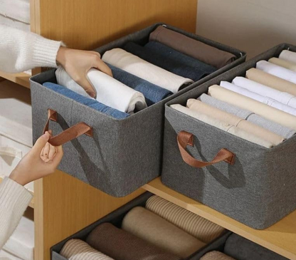 Compact Foldable Large Cloth Organizers (Pack of 3)