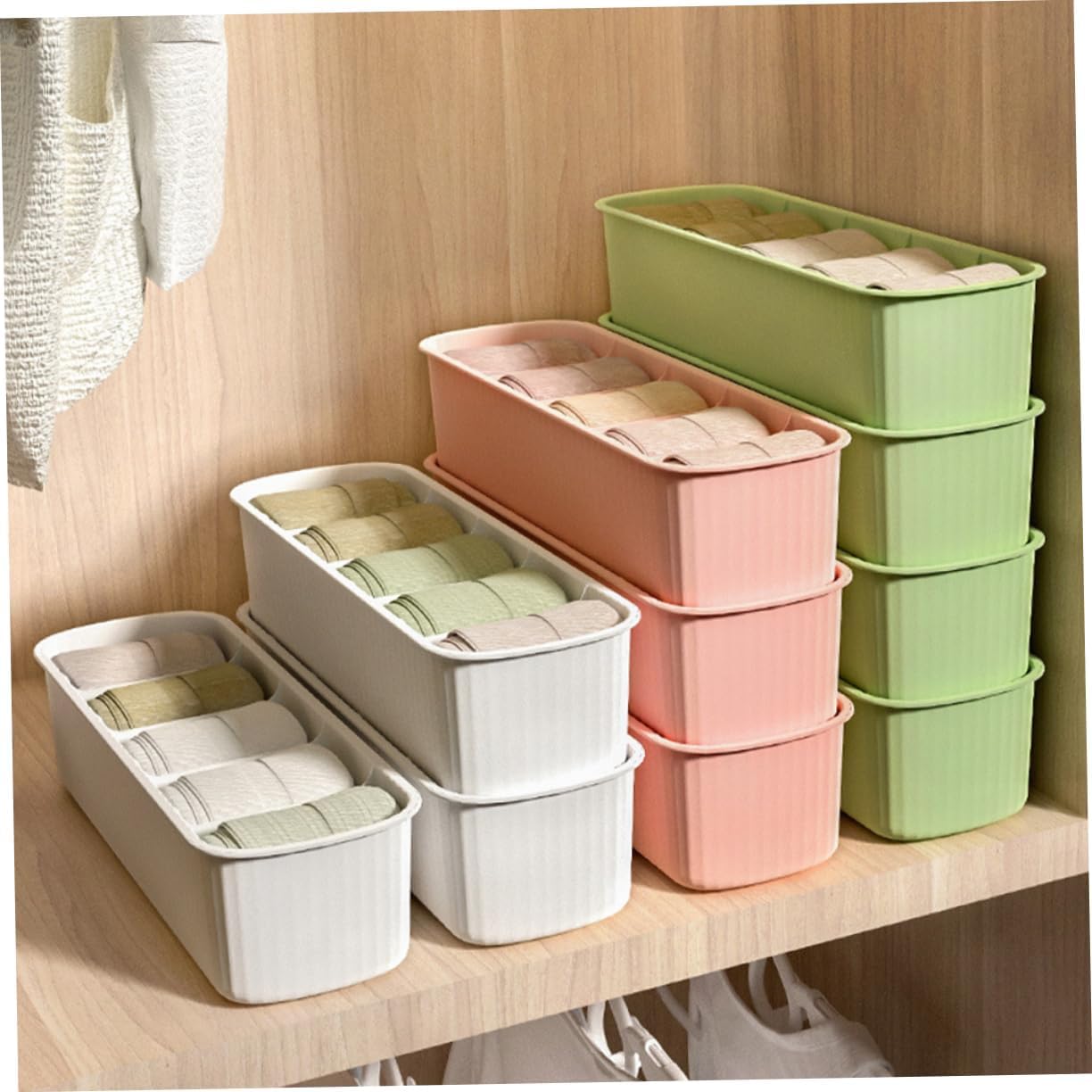 Compact Drawer Organizers (Pack of 4)