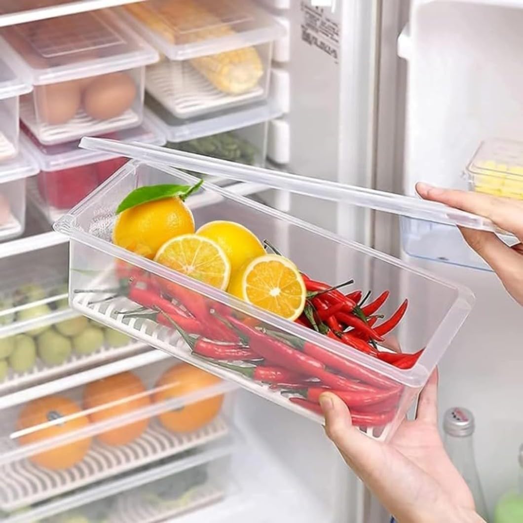 Fridge Storage Containers Box  (Pack of 6)