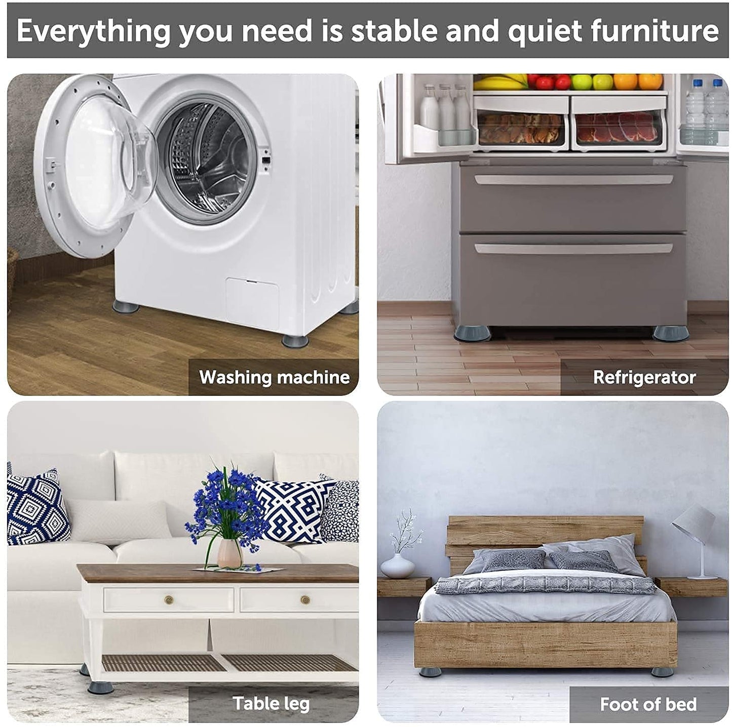 Anti-vibration Pads For Washing Machine (4 Nos)