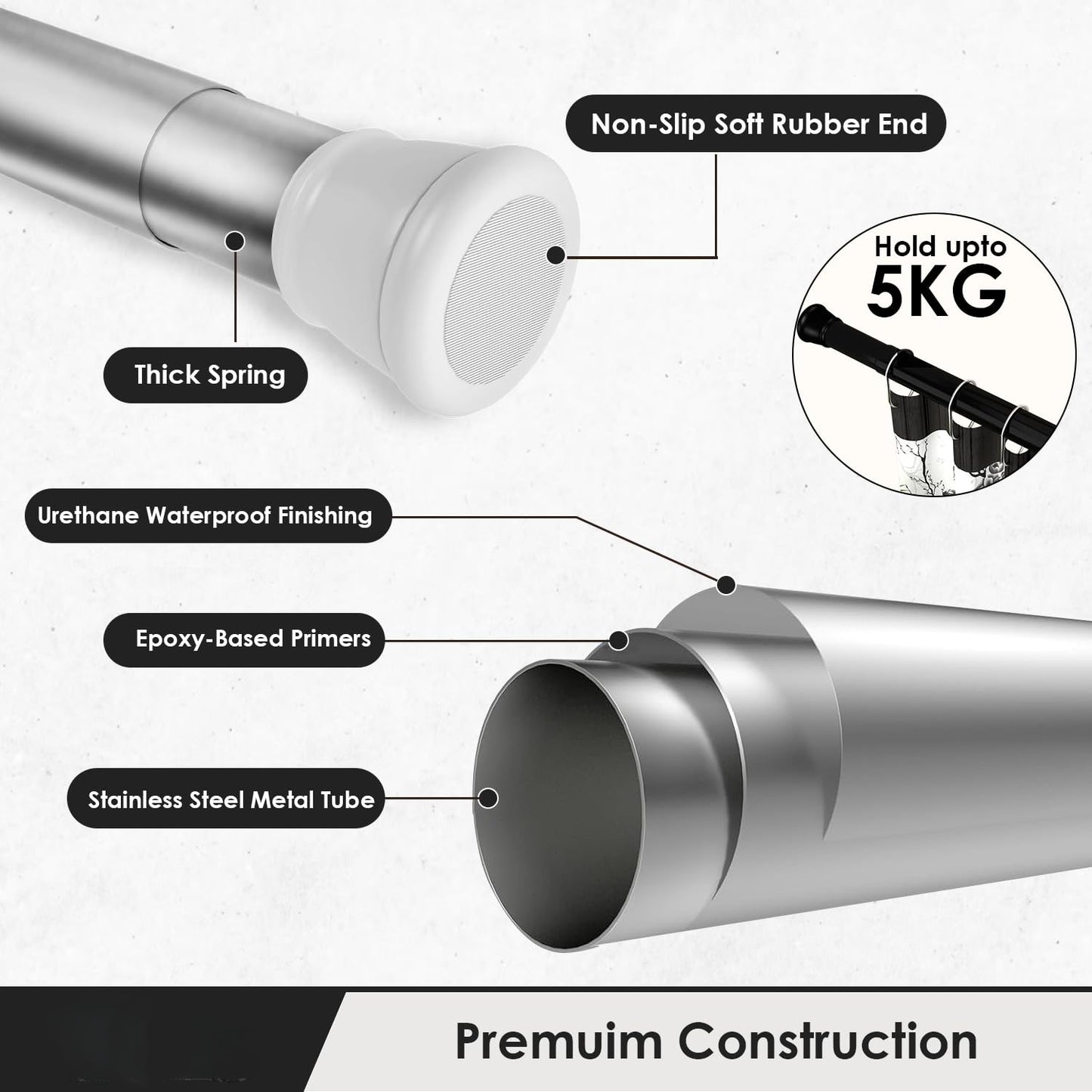 Drill-Free Multifunctional Adjustable Rod