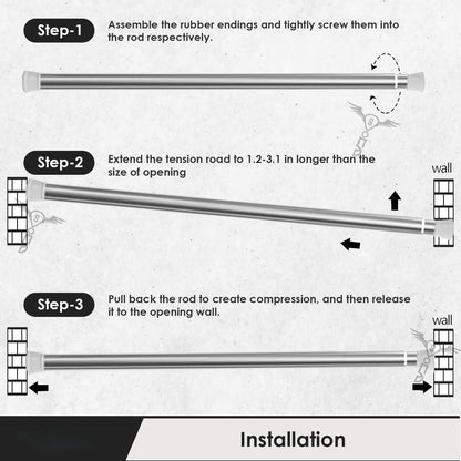 Drill-Free Multifunctional Adjustable Rod