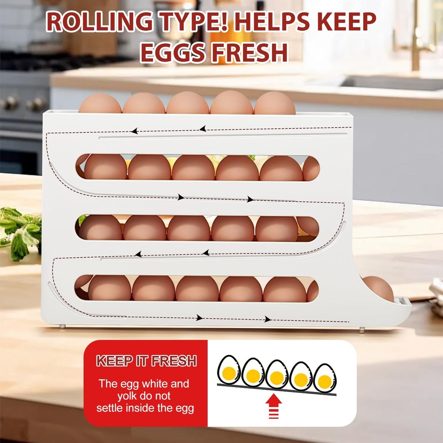 Kitchen Egg Box Storage Box For Refrigerator