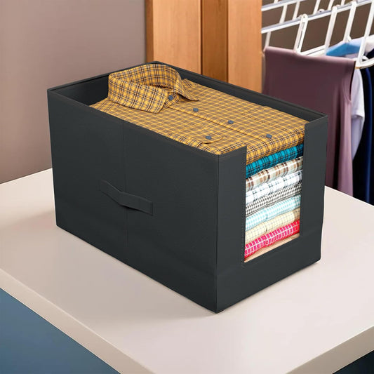 WardrobeBox Compact Foldable Cloth Organizers (Pack of 3)