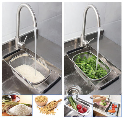 Large Stainless Steel Colander Oval Shape