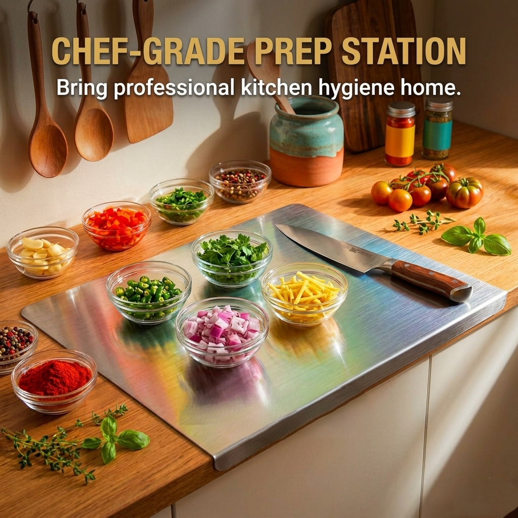 Stainless Steel Chopping Board (35x31cm)
