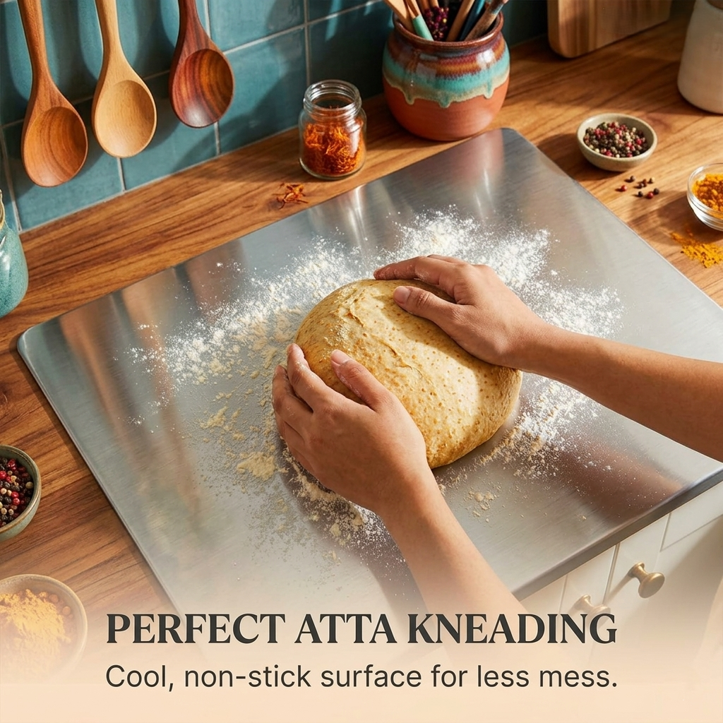 Stainless Steel Chopping Board (35x31cm)