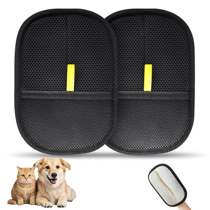 Pet Hair Removal Gloves (Pack of 2)
