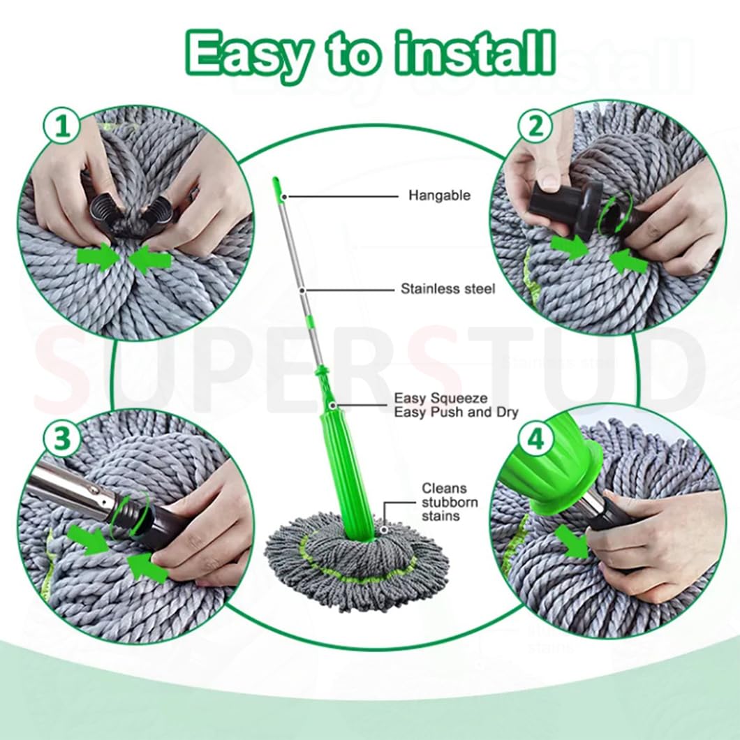 Self-twisting Water Rotating Mop