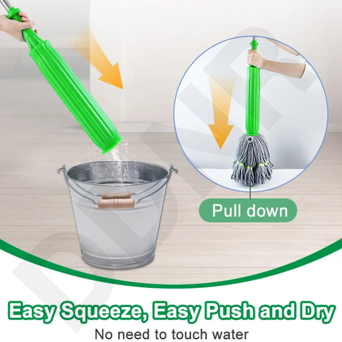 Self-twisting Water Rotating Mop